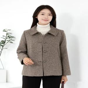 [모슬린]엄마옷 카라 스윗 울 망토자켓 JK515670 마담중년여성빅사이즈50대60대70대할머니옷여자