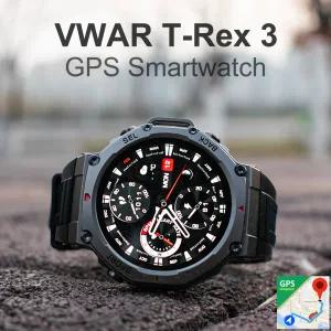 호환 Xiaomi VWAR T-Rex3 군용 Smartwatch 남성용 전술 GPS 스마트 시계 2025 50m 방수 내장 GPS 블루투스