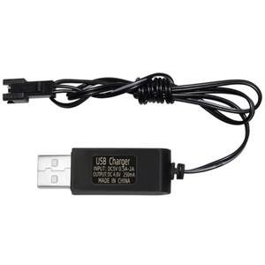 자동차 4.8V 250mA 니켈 수소 배터리용 SM-2 핀 USB 충전 케이블 코드