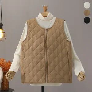 [모노시크] 티라니 다이아 패딩 조끼(L-XL)_MNCS396