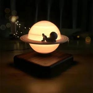 달무드등 행성 우주 공중부양 침실 수유등 간접 조명 토성 18cm + 우주비행사
