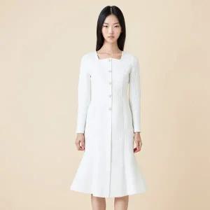 [롯데백화점]라인에디션 머메이드라인 트위드 원피스 (NGOPOC98)