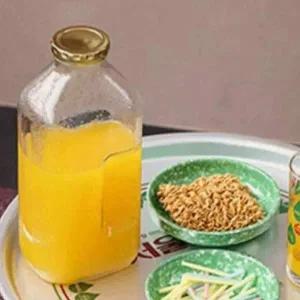 훼미리 국산 델몬트 쥬스 모양 물병 유리병 500ml