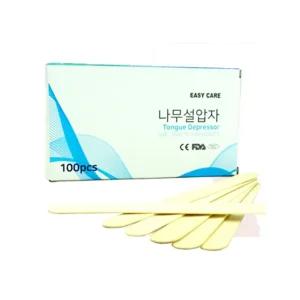병의원 혀누르개 일회용 멸균 나무설압자 100p 병원 의료용스틱 왁싱 스틱 진료용