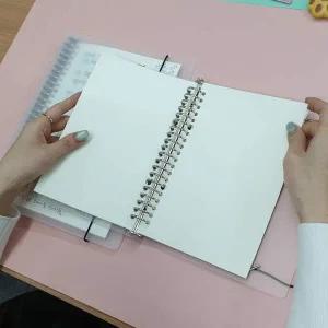 [셀러에이드]P1 반투명 바인더노트 무지속지 B5