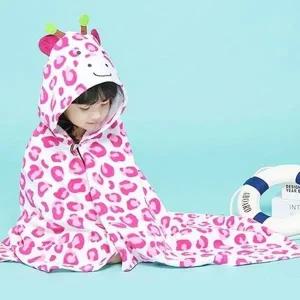 고품질 핑크호피비치가운 여름 아동 타올 물놀이 샤워 목욕 타월 목욕타올 수영장가운 (WFK3TZR)