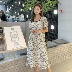 룩 버반팔 예쁜 봄원피스 원피스 롱 결혼식복장 (WFK1D94)