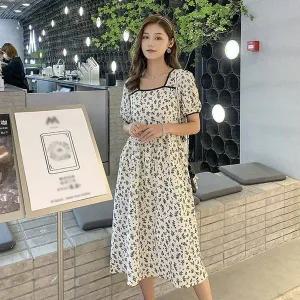 룩 버반팔 예쁜 봄원피스 원피스 롱 결혼식복장 (WFK1D94)
