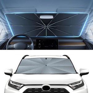 2019 2025 토요타 RAV4 액세서리용 윈드실드 선쉐이드 우산 자동 주문 업그레이드된 얼음 크리스탈 소재 자동차 윈드실드용 이지 셋업 100 자외선 차단 기능