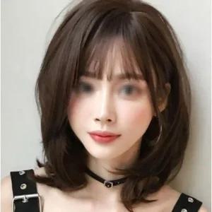 통가발 인모 단발 머리 여성 단정 사이즈조절 여신 (WFK2885)