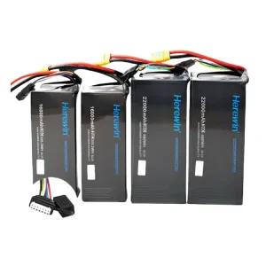 222v 기존 농업 Herewin 식물 Lipo 20C U 22000mah 보호 6S 드론 XT90 트