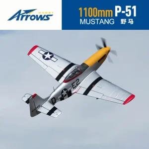 머스탱 비행기 항공기11m 방지 1100mm P51 모델전기 화살표 무선RC 컨 PNPRC 색