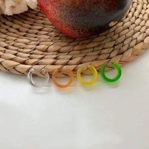 [콩심팥심]아크릴 볼드 이어커프 귀찌 링