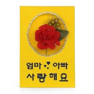 [콩심팥심]만들기 브로치 카드 카네이션