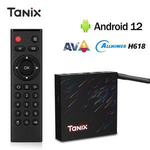 TANIX 올위너 H618 안드로이드 12.0 스마트 TV 박스 셋톱 박스 PK Tanix TX6 4G 64G 와이파이 6 4K HD 1 2.