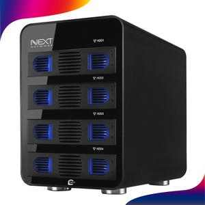 넥스트 NEXT 704TC 대용량 외장 스토리지 저장장치 Type C 4개 트레이 3.5형 2.5형 HDD SSD 장착 10Gbps
