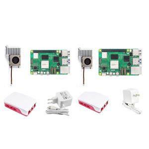 라즈베리파이 5 개발 보드용 8GB 팬 케이스 방열판 BCM2712 Pi EU 플러그 내구성용 2.4Ghz Videocore VII P