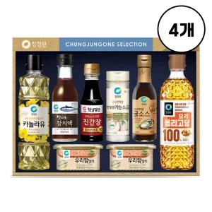청정원 행복5호 x 4개 선물세트 쇼핑백