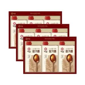 [CJ제일제당]백설 고소함가득참기름 1호 x3개 선물세트