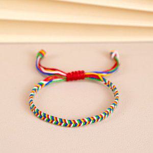 오색 전통 부적 패션 매듭 건강 은 실 게르마