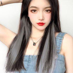 언니네가발 그라데이션 브릿지 헤어피스 5p애쉬