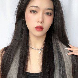 여성가발 그라데이션 브릿지 헤어피스 5p(애쉬