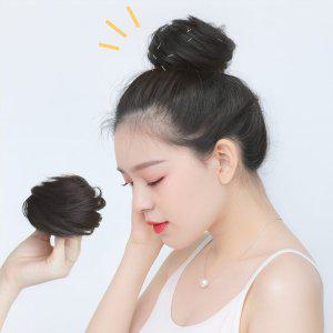 똥머리가발 만두머리 셀프올림머리 묶음머리가발