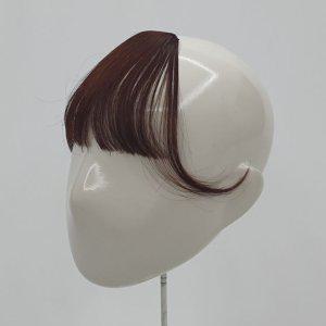시스루뱅 앞머리 부분가발 짙은갈색 앞머리가발