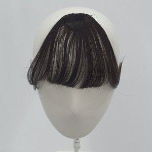 시스루뱅 앞머리 부분가발 자연갈색 앞머리가발