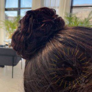 똥머리 가발 단발머리올림머리 똥머리끈