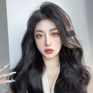 붙임머리 가발 똑딱이 60cm 여자부분가발 머