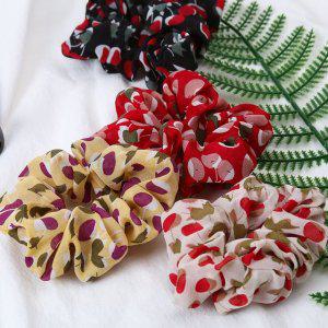 실크 체리 헤어슈슈 니트 밴드 곱창 머리끈 벨