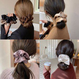 곱창 실크 코튼 니트 머리끈 우레탄 쉬폰 헤어