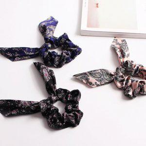 니트 고무 에스닉리본곱창머리끈 실크 쉬폰 코튼