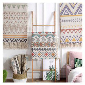 (60X150)크레용 에스닉 태슬 러그 침실 러그 캠핑