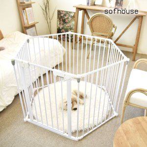 애견울타리풀세트 6각 펫 케이지 공간분리 펜스