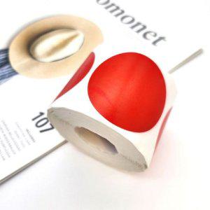 포장용 500매 원형 포장스티커 봉인씰 롤스티커 라운드