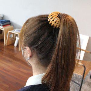 포니 헤어핀 똥머리핀 패션소품 리본 머리끈대용