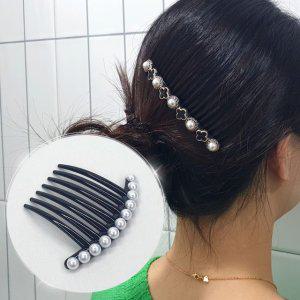 헤어 앞머리핀 클로버펄 헤어핀 빗핀 올림머리