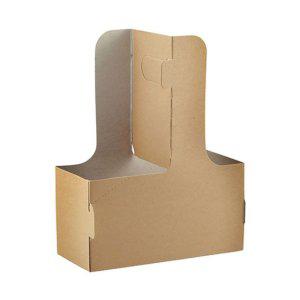 테이크아웃 종이컵 캐리어 2구 음료 트레이 200개 국내생산 컵홀더