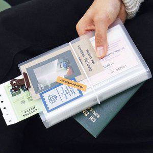 수납용 티켓북 스티커 화이트 색상 정리함