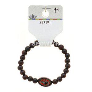 어린이 기원 염주 팔찌 벽조목 합장주 돼지띠 기념