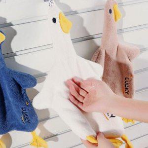 극세사 주방 오리 핸드타올 행주 수건 고리형 6종 화장실 욕실 타올 타월