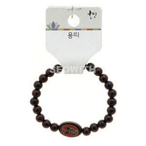어린이 불교 기원 팔찌 벽조목 염주 합장주 띠팔찌 용 색상 고급장식