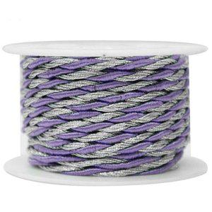 꽈배기 미니 끈 4000 롤 연보라 은사 실 조각끈 다용도 제품