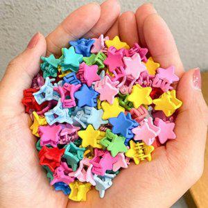 포인트핀 귀여운 색 헤어끈 집게핀 다양한 머리