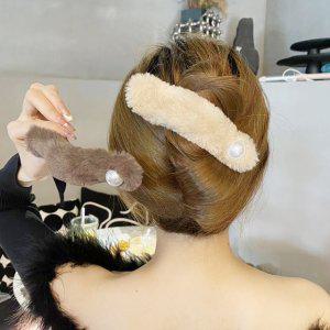 리본핀 겨울용 여자머리핀 집게핀 포인트핀 악어