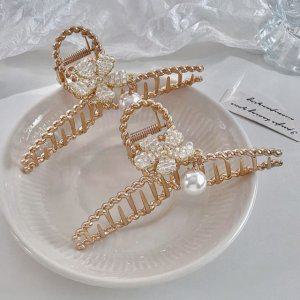헤어집게핀 헤어악세사리 머리집게 헤어끈 진주