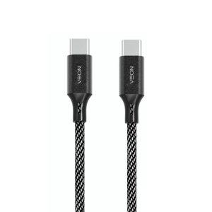 베온 C타입충전케이블 메탈 페브릭 케이블 C-C핀 1.2M 60W KSC-CC12