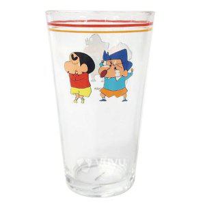 귀여운 유리컵 짱구 철수 디자인 물잔 500ml 일회용 물컵